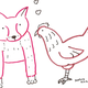 Illustration for article titled Fox and Chicken Are Star-Crossed Friends